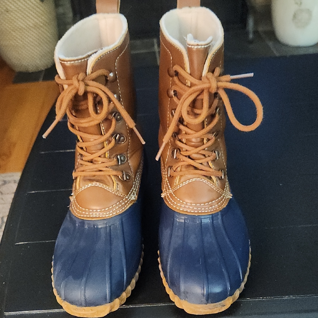 Esprit Brown And Blue Lace-Up Boots
